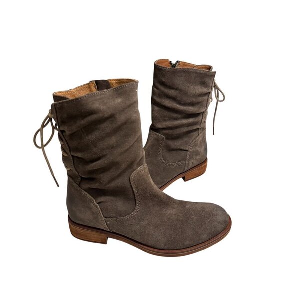 Sofft Women's Sharnell Low Waterproof Boot Taupe Suede size 6.5 NEW - Picture 2 of 6